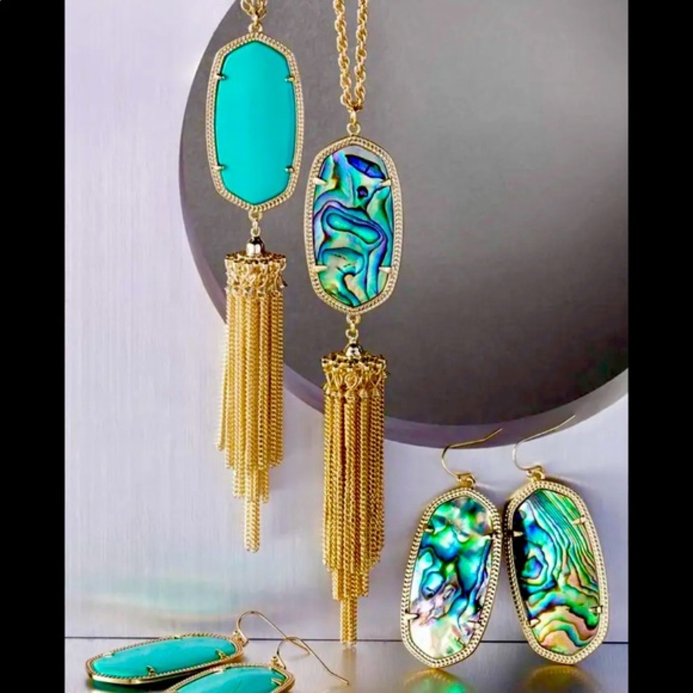 Kendra Scott Rayne Stone Tassel Necklace